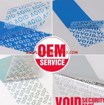 Environmental Destructive Warranty Void Tamper Evident label stickers non transfer VOID OPEN label no residue sticker supplier
