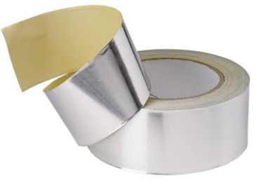 Temperature Resistant Flame Retardant Aluminum Foil Tape,silver acrylic adhesion paper aluminum foil tape with fireproof supplier