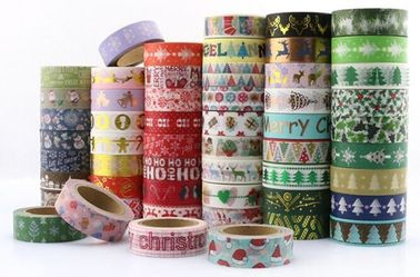 mini masking paper washi tape roll,China factory custom 100 rolls Halloween Christmas festival design washi paper tape supplier