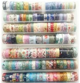 High Quality Printable Customize Patterns Acrylic Decorative Waterproof Adhesive Washi Tape In small Roll BAGEASE BAGPLA supplier