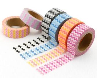 Colorful Custom Printed Masking Adhesive Tape , Waterproof Custom Make Washi Tape,masking printed washi paper tape PACKA supplier