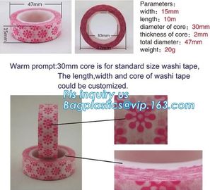 Colorful Custom Printed Masking Adhesive Tape , Waterproof Custom Make Washi Tape,masking printed washi paper tape PACKA supplier