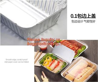 OEM Logo aluminium foil for food packing, disposable small foil tray, small aluminium foil container,Food grade aluminum supplier