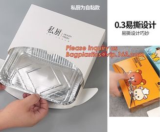 OEM Logo aluminium foil for food packing, disposable small foil tray, small aluminium foil container,Food grade aluminum supplier