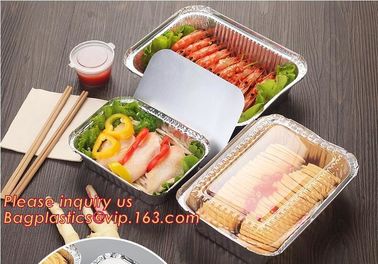 Takeaway box aluminium foil food container,Take Away 250ml ALUMINIUM FOIL CONTAINERS with LIDS,no-wrinkle baking alumini supplier