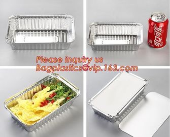 Takeaway box aluminium foil food container,Take Away 250ml ALUMINIUM FOIL CONTAINERS with LIDS,no-wrinkle baking alumini supplier