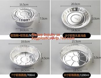 7 inch 8 inch and 9 inch Round Cake Foil Pan,Factory Price Rectangular Disposable Aluminum Foil Container bagease packag supplier