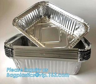 Manufacturer low price food waterproof food aluminium foil cake containers,Disposable to go Aluminum Foil Sealing Food C supplier