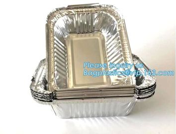 Manufacturer low price food waterproof food aluminium foil cake containers,Disposable to go Aluminum Foil Sealing Food C supplier