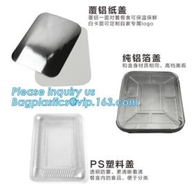 Aluminium Foil Food Containers Rectangle Aluminum Tray Black and Gold Foil Container,Airline Aluminum Tray Smooth-Wall F supplier