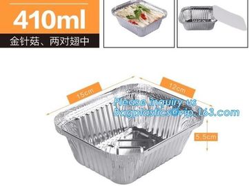 Airline Aluminum Tray Smooth-Wall Foil Food Containers With Lids Airline Catering,Catering disposable takeaway fast food supplier