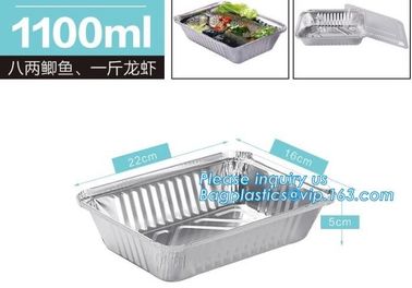 Disposable Square Aluminum Foil Bakery Cupcake Container/Bowl /Cup For Food Microwave Heating,bagese bagplastics package supplier