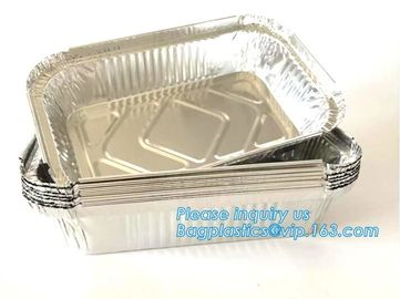 500ml smoothwall aluminum foil disposable oven safe food container,4LB / 1133 Aluminum Foil Container For Packing BBQ supplier