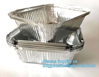 500ml smoothwall aluminum foil disposable oven safe food container,4LB / 1133 Aluminum Foil Container For Packing BBQ supplier