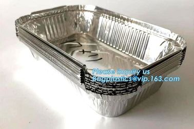 500ml smoothwall aluminum foil disposable oven safe food container,4LB / 1133 Aluminum Foil Container For Packing BBQ supplier