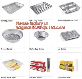 aluminum foil container / tray / lunch box for food packing,Takeaway oven safe fast food take out disposable aluminum fo supplier