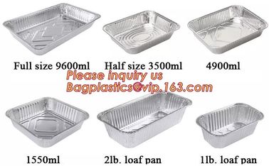 aluminum foil container / tray / lunch box for food packing,Takeaway oven safe fast food take out disposable aluminum fo supplier