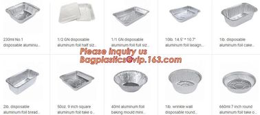 aluminum foil container / tray / lunch box for food packing,Takeaway oven safe fast food take out disposable aluminum fo supplier