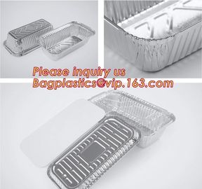 Takeaway oven safe fast food take out disposable aluminum foil container,compartment round airline food aluminum foil co supplier