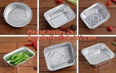 Two Compartments Disposable Aluminum Foil Containers for Takeaway Food Packaging and fast food,disposable aluminum foil supplier