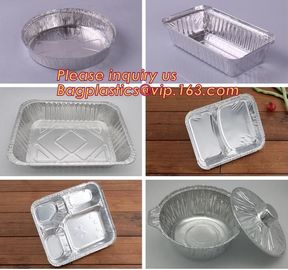 sealable aluminum foil takeaway containers,different shapes capacity take away disposable aluminum foil food container/t supplier