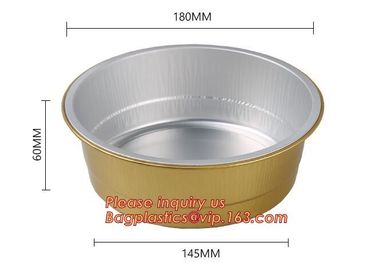 840ml Deep Disposable Aluminium Foil food grade take-away container,household aluminium foil container for food bagease supplier