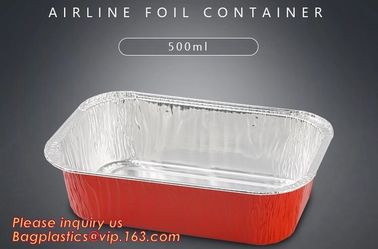 840ml Deep Disposable Aluminium Foil food grade take-away container,household aluminium foil container for food bagease supplier