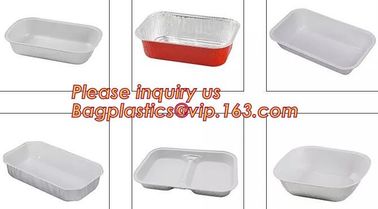 Rectangular Disposable Aluminum Foil Food Preserving Container,15ml 25ml 50ml 150ml 250ml Disposable Aluminum foil conta supplier