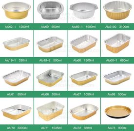 Microwave Disposable Aluminum Foil Pizza Baking Tray Pans container Sizes,pan box trays takeaway Container,kitchen and B supplier