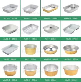 Microwave Disposable Aluminum Foil Pizza Baking Tray Pans container Sizes,pan box trays takeaway Container,kitchen and B supplier