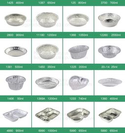 Microwave Disposable Aluminum Foil Pizza Baking Tray Pans container Sizes,pan box trays takeaway Container,kitchen and B supplier