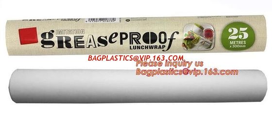 Food Wrapping Use Greaseproof Printed Baking Paper Parchment Paper for barbecue,40gsm Greaseproof Cooking Baking Parchme supplier