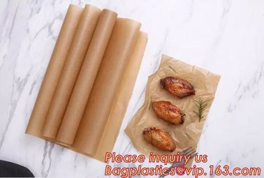 Bleached with Unbleached Greaseproof Paper for food wrapping,Environmental friendly and green greaseproof food packaging supplier