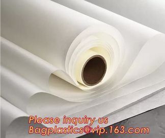 Bleached with Unbleached Greaseproof Paper for food wrapping,Environmental friendly and green greaseproof food packaging supplier