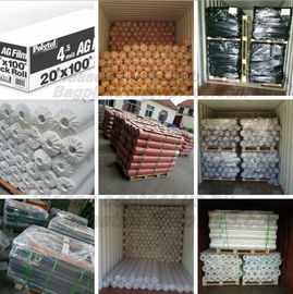 Customized Cling Pe Packing Material Cross Linked Construction Shrink Film,LDPE construction films for dam lining, fish supplier
