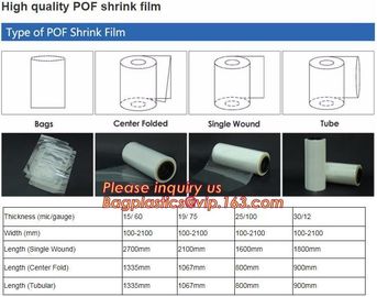 Printed POF crosslink shrink film shrink wrap film,Central Fold POF Shrink Wrap Film,Thickness   Micron     12.5micron supplier