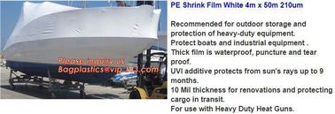 PE Shrink Film White 4m x 50m 210um,Automatic POF Film Heat Shrink Wrap,Food Grade POF shrinkable label Shrink Film pack supplier