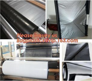 0.1mm 0.12mm 0.15mm 0.18mm 0.2mm 0.25mm hydroponic agriculture white/black panda opaque polyethylene PE film bagplastics supplier