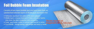 Aluminum foil coated with Tapem EPE foam for thermal insulation,Thermal break foil covered foam insulation board,bagease supplier