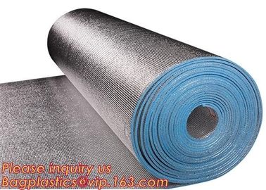 Aluminum foil coated with Tapem EPE foam for thermal insulation,Thermal break foil covered foam insulation board,bagease supplier