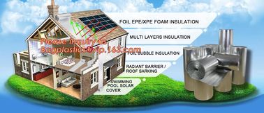 Aluminum foil coated with Tapem EPE foam for thermal insulation,Thermal break foil covered foam insulation board,bagease supplier