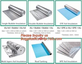 Aluminium laminated foil woven cloth vapor barrier lowes thermal insulation,foil fiberglass cloth,roof sarking,EPE,XPE supplier