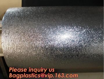 Hydroponic Garden reflective waterproof film,silver metallic diamond diffuse pattern aluminium foil,12 micron Metallized supplier