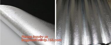 Hydroponic Garden reflective waterproof film,silver metallic diamond diffuse pattern aluminium foil,12 micron Metallized supplier