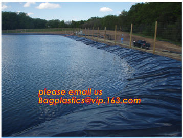 Environmental Protection hdpe smooth fish farm pond liner geomembrane,Drain board Geocell Geogrid Geomembrane Geonet PAC supplier