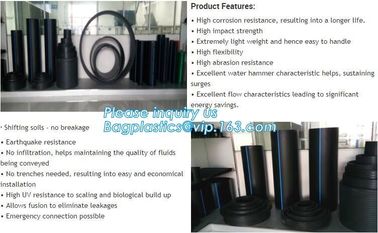 HDPE WATER SUPPLY PIPE,PE PIPE,BLACK PIPE,WHITE PIPE,20mm to 1000mm hdpe pipe for water supply and irrigation,Plastic Pi supplier