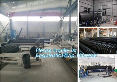 400mm sn4 sn8 hdpe culvert pipe,SN6 400mm wall corrugated PE drainage pipe dwc hdpe plastic culvert pipe prices BAGEASE supplier