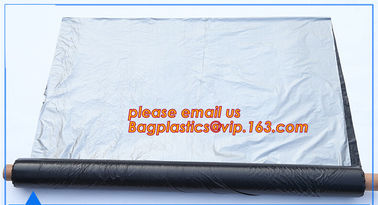 black/silver/white/blue biodegradable plastic agricultural mulch film price,20 micron white black plastic mulch film UV supplier