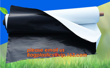 20 micron white black plastic mulch film UV stabilized anti weed white or silver mulching film for agriculture use BAGEA supplier