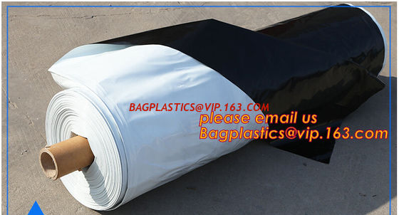 UV Resistant Black White PE/Polyethylene/Poly Reflective Plastic Mulch Film for Agricultural Ground Cover Layer BAGEASE supplier